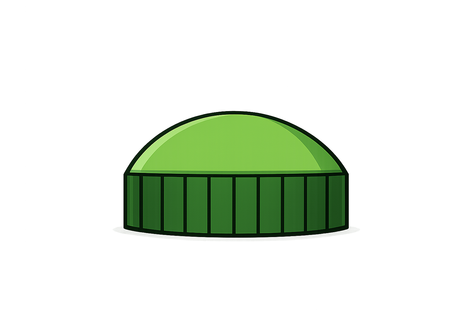 Biogas dome